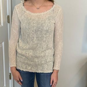 Lightweight cream sweater
